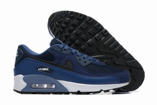 Cheap Nike Air Max 90 Navy White Men's Shoes-98 - Click Image to Close